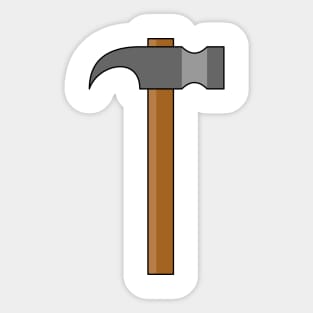 Claw Hammer Cartoon Sticker